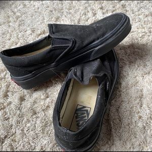 Black slip on vans